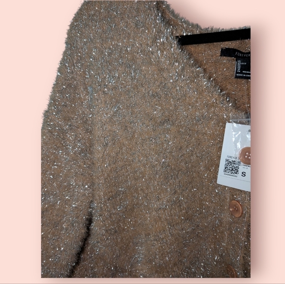 Forever 21 Tinsel Eyelash Sweater NWT - Picture 4 of 4